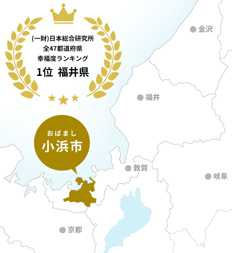 小浜市の位置図